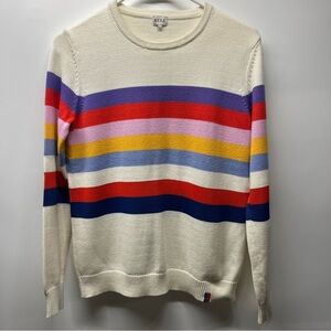 KULE The Day Trip Sweater Cream Multi Size S, Seen On Eleanor in The Good Place